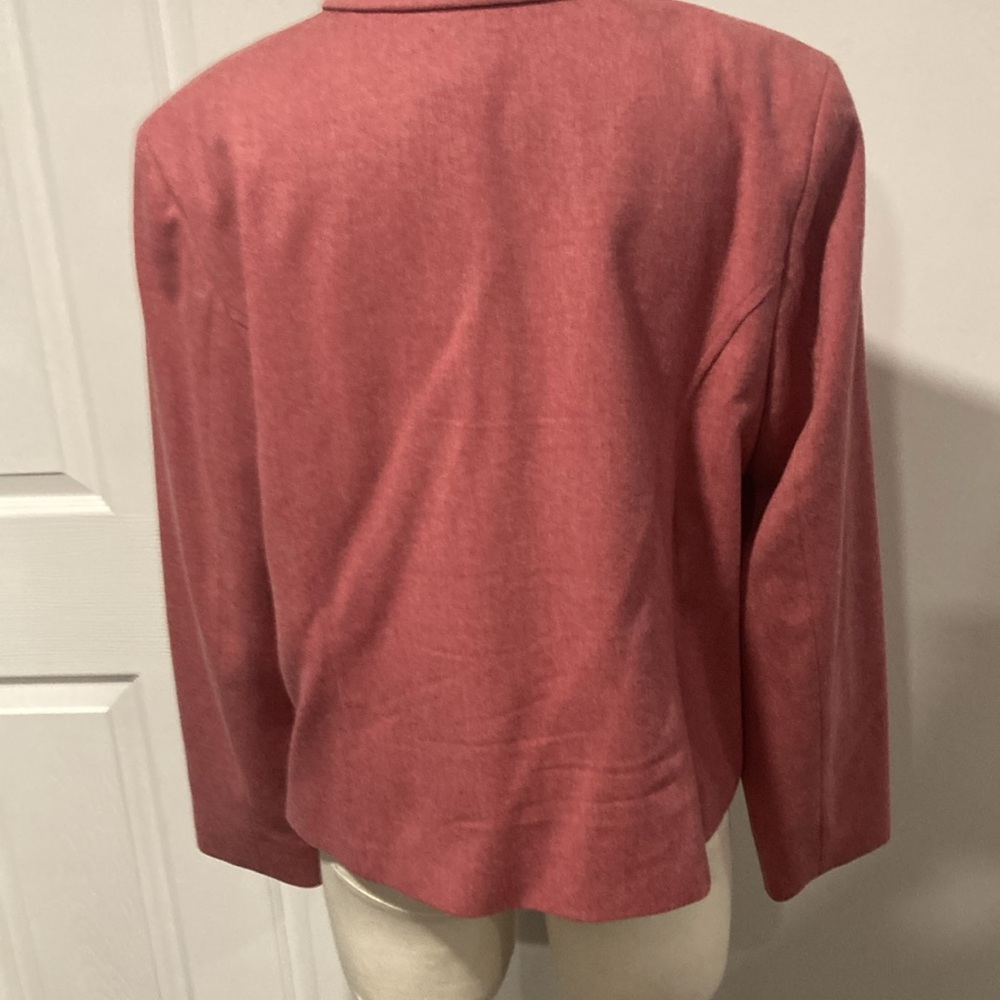 Pendleton Pink Button Up Wool Blazer 16 - image 4